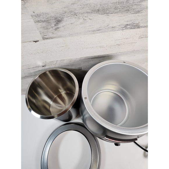 11 Qt Soup Kettle Warmer Commercial Grey Hammered Stainless Steel SB-6000-2G NEW - Picture 7 of 11